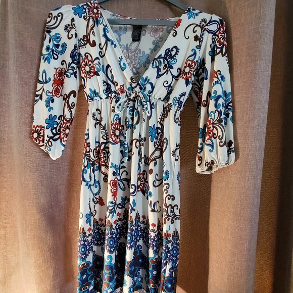 Hypnotized Empire Waist Midi Dress - Picture 1 of 5